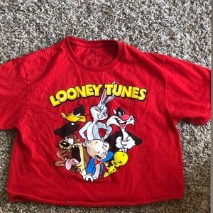 Looney Tunes Cropped graphic Tshirt